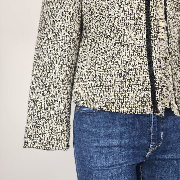 Van Heusen Studio Black Tweed Blazer Jacket Size M - Picture 3 of 9